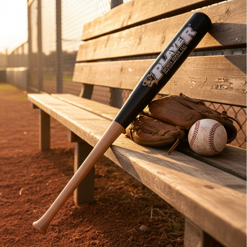 33" Pro Maple Flat Half Paddle Training Baseball & Softball Bat in Size: 33" / W